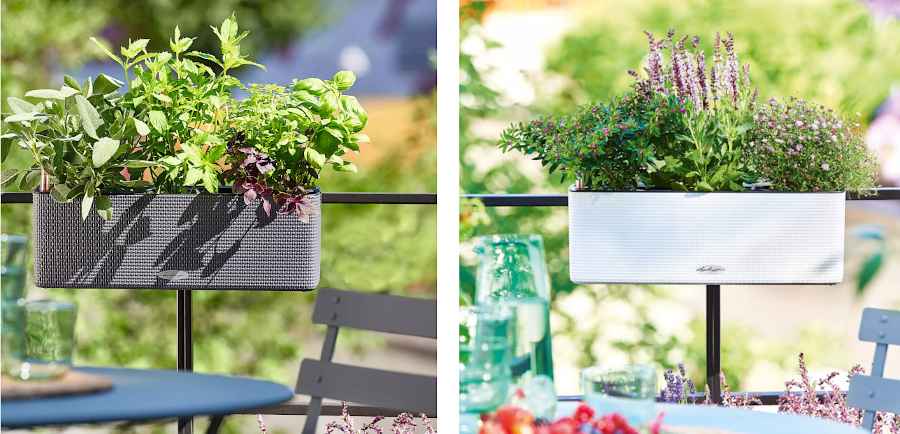 Planted Pots CUBE Glossy LECHUZA